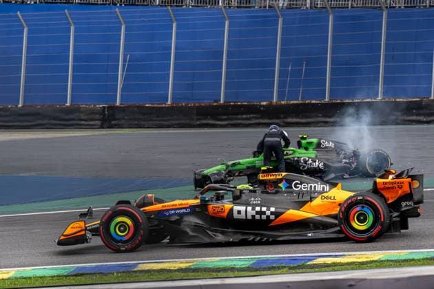SAO PAULO, BRAZIL: Gabriel Bortoleto, racing for the Stake F1 Team team during the 2025 Formula 1 Sao Paulo Grand Prix at the Interlagos Circuit in Sao Paulo, Brazil