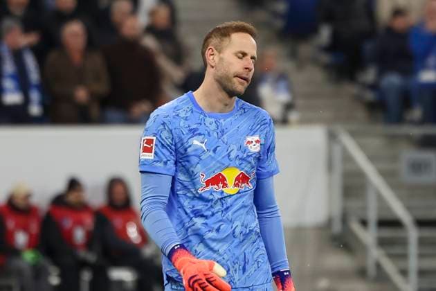 Peter Gulacsi RB Leipzig, 01 , Germany, Football, 1 Bundesliga, Matchday 10, 2025 2026, TSG Hoffenheim vs RB Leipzig, 08 11 2025, PreZero Arena, Sinsheim, Germany Sinsheim PreZero Arena Baden Württemberg Germany Copyright: xGrantxHubbsx