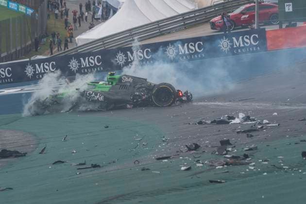 Formula 1 MSC Cruises Grande Prêmio de São Paulo 2025 Remy Midez OVERTAKE MAXPPP - São Paulo 09 11 2025 05 BORTOLETO Gabriel (bra), Stake F1 Team KICK Sauber, action, crash at the Formula 1 MSC Cruises Grande Prêmio de São Paulo 2025, the 21st round of the 2025 FIA Formula 1 World Championship, WM, Weltmeisterschaft at the Autódromo José Carlos Pace in São Paulo, interlaces, Brazil, from 6 to 9 November 2025 São Paulo Autódromo José Carlos Pace, Interlagos Brazil Copyright: xOVERTAKE MAXPPPxRemyxMidezx OVT202511085943 OVT202511085943