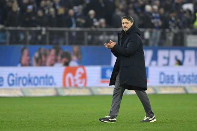GER 1 FBL,, Hamburger SV vs Borussia Dortmund 08 11 2025, Volksparkstadion, Hamburg, GER 1 FBL, Hamburger SV vs Borussia Dortmund im Bild Trainer Niko Kovac Dortmund laesst den Kopf haengen nordphotoxGmbH xWitke nph00002