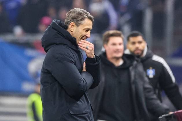 1 Bundesliga Hamburger SV Borussia Dortmund on 08 11 2025 at Volksparkstadion in Hamburg Coach Niko Kovac Dortmund dissatisfied, disappointed, disappointed, dejected MH