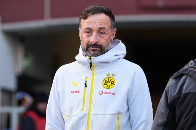 08 11 2025, xydrx, Football, Regionalliga West, Borussia Dortmund II FC Schalke 04 II, Season 2025 2026, Stadion Rote Erde Daniel Rios Coach Borussia Dortmund II North Rhine-Westphalia Germany