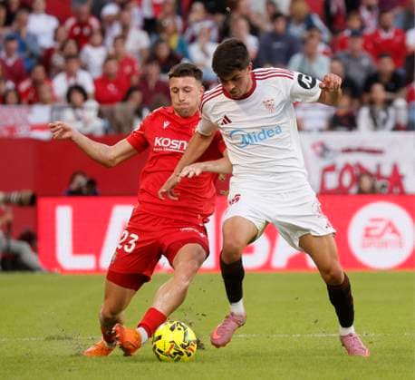 Spanish La Liga EA Sports soccer match Sevilla vs Osasuna at Sanchez Pizjuan stadium in Sevilla, Spain, 08 November 2025 JORNADA 12 LIGA EA SPORTS 900 Cordon Press  900 CordonxPress LOF - Sevilla vs Osasuna