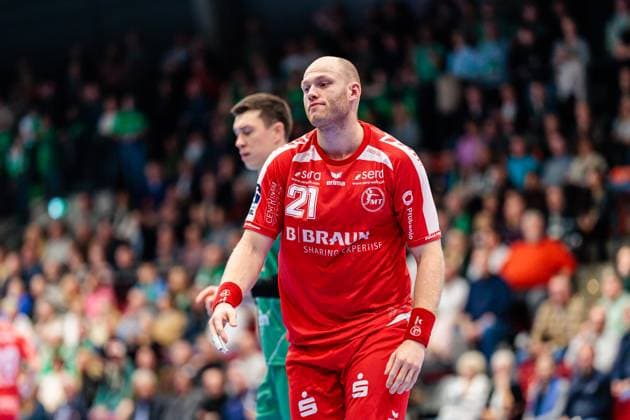Arnar Freyr Arnarsson MT Melsungen, 21 is disappointed dissatisfied GER, GWD Minden vs MT Melsungen, Handball, 1 Bundesliga, Matchday 11, Season 2025 2026, 08 11 2025 GER, GWD Minden vs MT Melsungen, Handball, 1 Bundesliga, Matchday 11, Season 2025 2026, 08 11 2025 Luebbecke Copyright: xEibner-Pressefoto JanxRollingerx EP_JSK