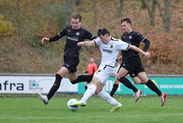 08 11 2025 Soccer Season 2025 2026 Regionalliga Bayern 17 Matchday SpVgg Greuther Fürth Fuerth II U23 Kleeblatt DJK Vilzing DaMa xdaxmax Nikolaos Vakouftsis 4, SpVgg Greuther Fürth II Erol Özbay 28, DJK Vilzing Marlon Fries 7, SpVgg Greuther Fürth II