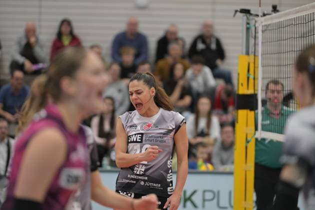 Kinga Szücs 10 Black and White Erfurt rejoices Kinga Szücs 10 Black and White Erfurt rejoices Copyright: xSpeedshotx
