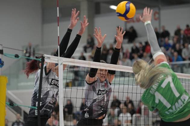 Volleyball, Women, DVV Cup, Schwarz-Weiss Erfurt - USC Münster