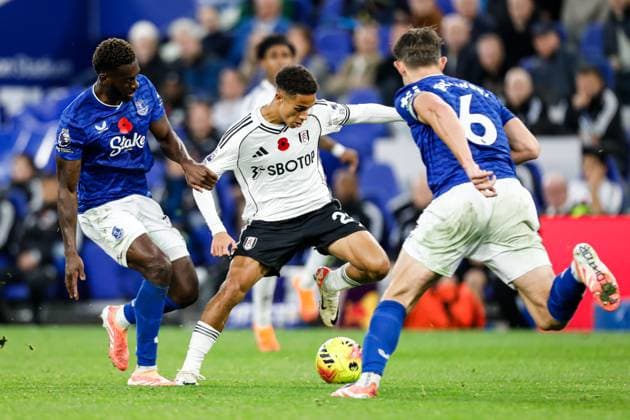 Everton v Fulham Premier League Josh King of Fulham during the Premier League match at the Hill Dickson Stadium, Liverpool UK Newspapers OUT Copyright: xMaxxTomlinsonx FIL-22480-0080