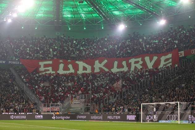 Mönchengladbach, Germany, 08 11 25 the choreo of 1 FC Köln during the Bundesliga match between Borussia Mönchengladbach vs 1 FC Köln at the stadium in Borussia Park Mönchengladbach Stadion im Borussia Park North Rhine Westphalia Germany Copyright: xBrauer-Fotoagenturx xAdrianxSchlx