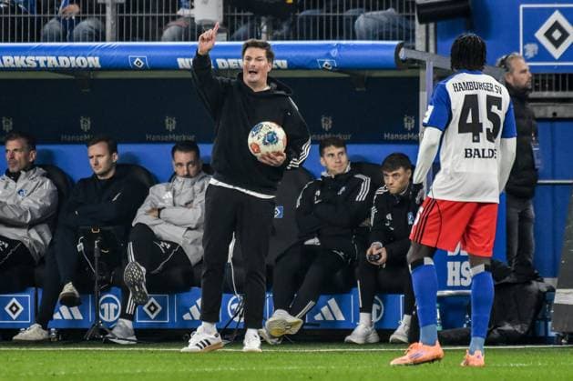 Coach Merlin Polzin HSV Germany , Hamburg , Volksparkstadion , Football , 1 Bundesliga , Hamburger SV Borussia Dortmund