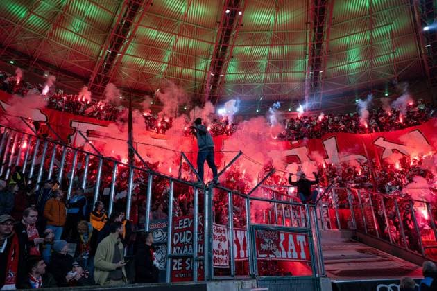 08 11 2025, Football, 1 Bundesliga, 11 Matchday Season 2025 2026, Borussia Mönchengladbach 1 FC Köln, Fan choreo 1 FC Köln, xRHR FOTO TKx Copyright: RHR-FOTOx RHR-FOTO TK