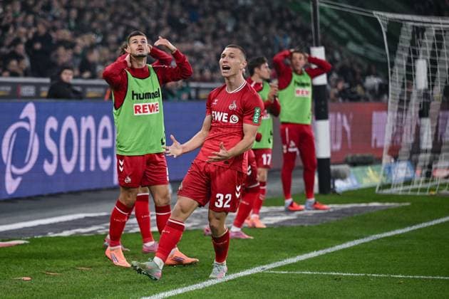 08 11 2025, Football, 1 Bundesliga, 11 Matchday Season 2025 2026, Borussia Mönchengladbach 1 FC Köln, Kristoffer Lund 1 FC Köln xRHR PHOTO TKx Copyright: RHR-FOTOx RHR-FOTO TK