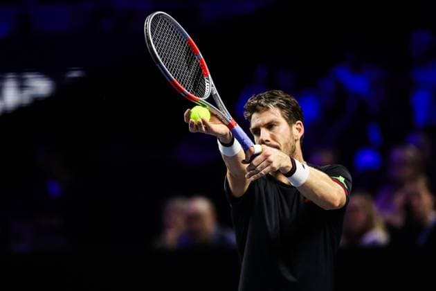 Moselle Open : tournoi de tennis, à Metz PHOTOPQR LE REPUBLICAIN LORRAIN Hugo AZMANI ; Metz ; 08 11 2025 ; Moselle Open : 22e édition du tournoi de tennis, aux Arènes, à Metz Cameron Norrie (GBR), lors de son match en Finale contre Learner Tien Metz Moselle Lorraine France  Copyright: xPHOTOPQR LExREPUBLICAINxLORRAIN xHugoxAZMANIx 20251108RBL6440 20251108RBL6440