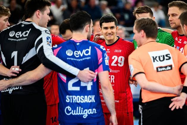 Bietigheim HBL 25 26 SG BBM Bietigheim TSV Bayer Dormagen Peter Strosack Bayer Dormagen , Moritz Strosack Bietigheim Bietigheim Bissingen Egetrans Arena Baden Württemberg Germany