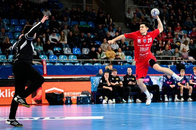 Bietigheim HBL 25 26 SG BBM Bietigheim TSV Bayer Dormagen f li Goalkeeper Louis Oberosler Bayer Dormagen , Moritz Strosack Bietigheim Bietigheim Bissingen Egetrans Arena Baden Württemberg Germany