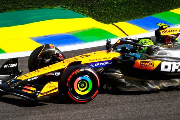 Corrida Sprint e Classificação GP Brasil SaO PAULO, SP - 08.11.2025: CORRIDA SPRINT E CLASSIFICAcaO GP BRASIL - Qualifying for the MSC Cruises Formula 1 Brazilian Grand Prix, in Sao Paulo, this Saturday afternoon (08) at the JosÃ Carlos Pace racetrack in Interlagos, south of the Sao Paulo capital. In the photo, McLaren F1 Team driver, Lando Norris (4), who will start in Pole Position. (Photo: Aloisio Mauricio Fotoarena) x2838290x  AloisioxMauricio