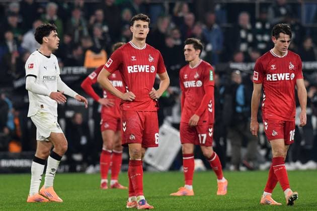 Eric Martel (1. FC Koeln) schaut waehrend des Spiels der Bundesliga zwischen Borussia Mönchengladbach und dem 1. FC Köln, Borussia-Park am 08. November 2025 in Mönchengladbach, Deutschland. (Foto von Ralf Treese DeFodi Images) +++ Eric Martel (1. FC Koeln) looks on during the Bundesliga match between Borussia Mönchengladbach and 1. FC Köln at Borussia-Park on November 8, 2025 in Mönchengladbach, Germany. (Photo by Ralf Treese DeFodi Images) DFL regulations prohibit any use of photographs as image sequences and or quasi-video. (Photo by Ralf Treese DeFodi Images) Eric Martel 1 FC Koeln looks on during the Bundesliga match between Borussia Mönchengladbach and 1 FC Köln, Borussia Park on November 08, 2025 in Mönchengladbach, Germany Photo by Ralf Treese DeFodi Images Eric Martel 1 FC Koeln looks on during the Bundesliga match between Borussia Mönchengladbach and 1 FC Köln at Borussia Park on November 8, 2025 in Mönchengladbach, Germany Photo by Ralf Treese DeFodi Images DFL regulations prohibit any use of photographs as image sequences and or quasi video Photo by Ralf Treese DeFodi Images