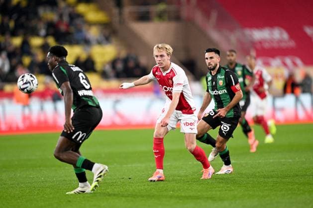 AS Monaco v RC Lens - Ligue 1 McDonald s 2025 2026 14 Mika BIERETH (asm) during the Ligue 1 McDonald s match between Monaco and Lens at Stade Louis II on November 8, 2025 in Monaco, Monaco. Monaco Monaco  Copyright: xFEPx 776410945
