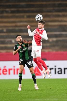 AS Monaco v RC Lens - Ligue 1 McDonald s 2025 2026 28 Adrien THOMASSON (rcl) - 12 CAIO HENRIQUE (asm) during the Ligue 1 McDonald s match between Monaco and Lens at Stade Louis II on November 8, 2025 in Monaco, Monaco. Monaco Monaco  Copyright: xFEPx 776410945
