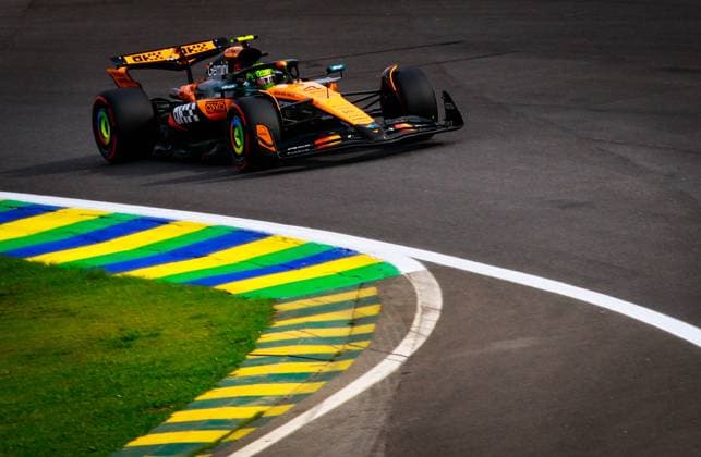 Corrida Sprint e Classificação GP Brasil SaO PAULO, SP - 08.11.2025: CORRIDA SPRINT E CLASSIFICAcaO GP BRASIL - Qualifying for the MSC Cruises Formula 1 Brazilian Grand Prix, in Sao Paulo, this Saturday afternoon (08) at the JosÃ Carlos Pace racetrack in Interlagos, south of the Sao Paulo capital. In the photo, McLaren F1 Team driver, Lando Norris (4), who will start in Pole Position. (Photo: Aloisio Mauricio Fotoarena) x2838327x  AloisioxMauricio