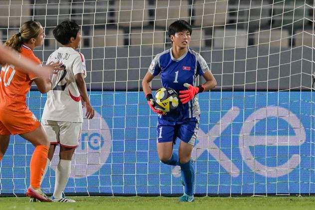 1 Kim K. Son Gyong (Goalkeeper) of Korea DPR U-17 is in action during the FIFA U17, U 17 Women s World Cup Morocco 2025, 1st - 2nd place match between Korea DOR and Netherlands in Rabat, Morocco, on November 8, 2025, at the Olympic Stadium  Copyright: xAndreaxAmato IPAxSportx xipa-agency.netx xx IPA_67711683 IPA_Agency_IPA67711683