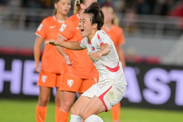 15 Kim K. Won Sim (Forward) of Korea DPR U-17 celebrates the goal of 1-0 the FIFA U17, U 17 Women s World Cup Morocco 2025, 1st - 2nd place match between Korea DOR and Netherlands in Rabat, Morocco, on November 8, 2025, at the Olympic Stadium  Copyright: xAndreaxAmato IPAxSportx xipa-agency.netx xx IPA_67711782 IPA_Agency_IPA67711782