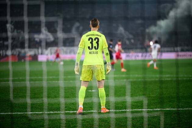 MOENCHENGLADBACH, GERMANY - 8 NOVEMBER, 2025: Moritz Nicolas - The football match of Bundesliga Borussia Moenchengladbach vs 1. FC Koeln at Borussia Park.  Copyright: xVITALIIxKLIUIEVx