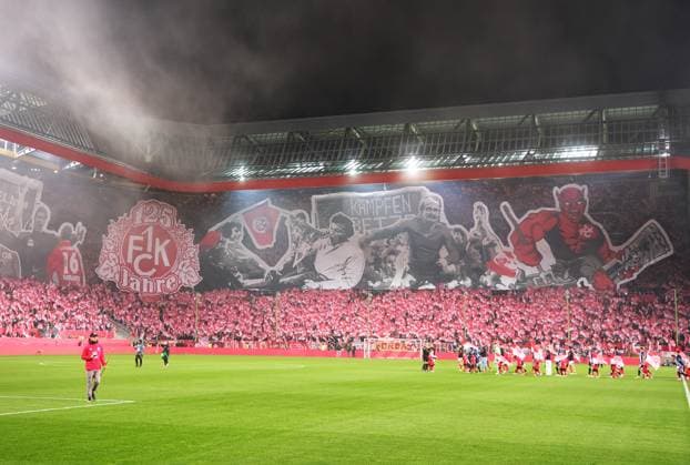 Soccer 2 Bundesliga Season 2025 26 1 FC Kaiserslautern 08 11 2025 Fritz Walter Stadion 1 FC Kaiserslautern fck Hertha BSC Berlin hertha 0 1 Choreo of the FCK Fans 1 FC Kaiserslautern