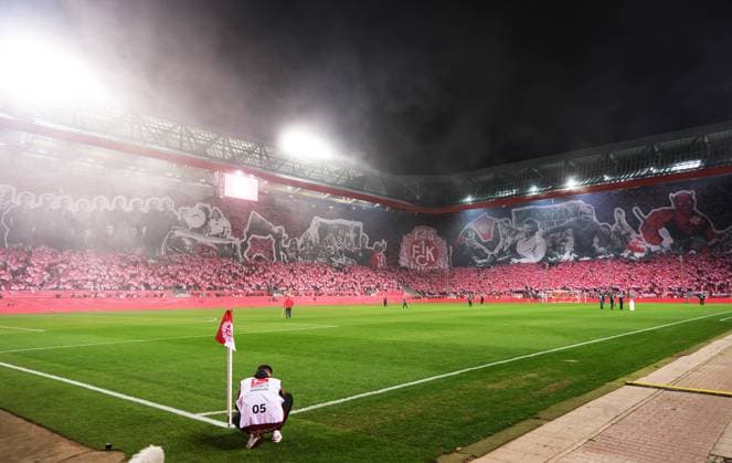 Soccer 2 Bundesliga Season 2025 26 1 FC Kaiserslautern 08 11 2025 Fritz Walter Stadion 1 FC Kaiserslautern fck Hertha BSC Berlin hertha 0 1 Choreo of the FCK Fans 1 FC Kaiserslautern