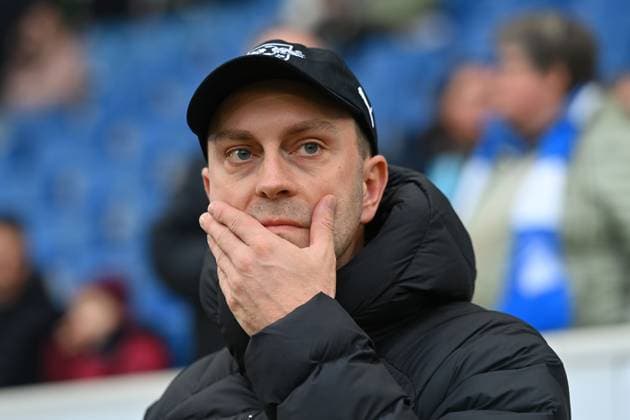 Coach Ole WERNER Leipzig , Gesture,skeptical, Single image,cropped single subject,portrait,portrait,portrait Football 1 Bundesliga Season 2025 2026, 10 Matchday, Matchday10 TSG 1899 Hoffenheim RB Leipzig 3 1 on 08 11 2025 PreZero ARENA
