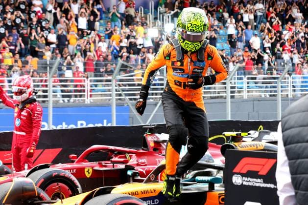 Formula 1 MSC Cruises Grande Premio de Sao Paulo 2025 08 11 2025, Autodromo Jose Carlos Pace, Interlagos, Formula 1 MSC Cruises Grande Premio de Sao Paulo 2025 , in the picture pole position for Lando Norris GBR , McLaren F1 Team nordphotoxGmbHx xBratic nph00250