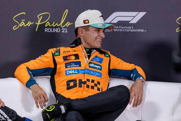 Formula 1 MSC Cruises Grande Premio de Sao Paulo 2025 08 11 2025, Autodromo Jose Carlos Pace, Interlagos, Formula 1 MSC Cruises Grande Premio de Sao Paulo 2025 , pictured Lando Norris GBR , McLaren F1 Team nordphotoxGmbHx xBratic nph00250