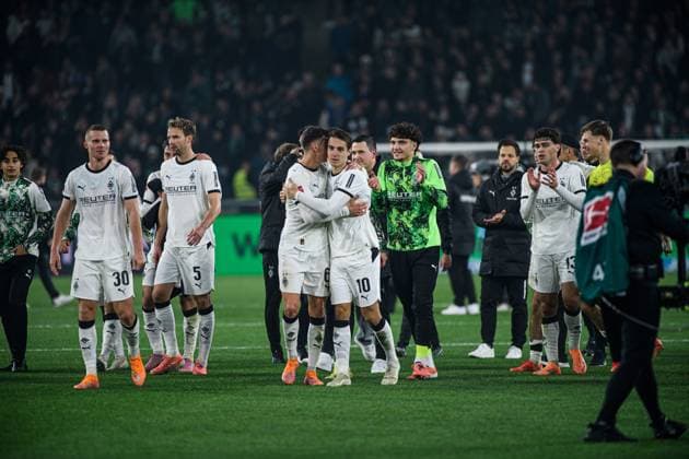 MOENCHENGLADBACH, GERMANY - 8 NOVEMBER, 2025: - The football match of Bundesliga Borussia Moenchengladbach vs 1. FC Koeln at Borussia Park.  Copyright: xVITALIIxKLIUIEVx