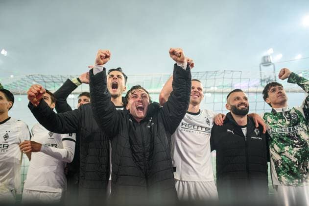 MOENCHENGLADBACH, GERMANY - 8 NOVEMBER, 2025: Haris Tabakovic, Rocco Reitz, Florian Neuhaus, Joe Scally, Franck Honorat - The football match of Bundesliga Borussia Moenchengladbach vs 1. FC Koeln at Borussia Park.  Copyright: xVITALIIxKLIUIEVx