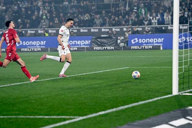 Haris TABAKOVIC MG scores the goal for 3 0, Borussia Moenchengladbach MG 1 FC Koeln K 3 1 Football 1 Bundesliga season 2025 2026, 10 Spieltag, Spieltag10, matchday10, am 08 11 2025, Borussia Park in Moenchengladbach Germany DFL regulations prohibit any use of photographs as image sequences and or quasi video ÃÂ