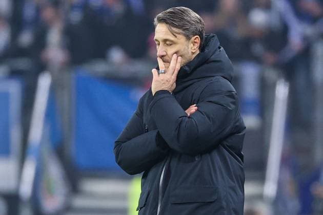 1 Bundesliga Hamburger SV Borussia Dortmund on 08 11 2025 at Volksparkstadion in Hamburg Coach Niko Kovac Dortmund dissatisfied, disappointed, disappointed, dejected MH