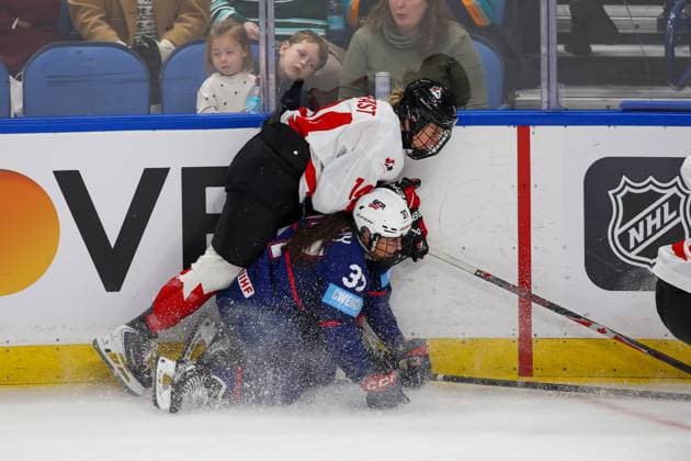 Ice hockey, Women, International match, USA - Canada