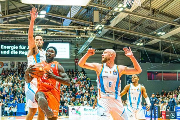 Jena, Germany 08 November 2025 1 BBL 2025 2026 Science City Jena vs Niners Chemnitz In the picture Copyright: xFotostandx xNachtigallx