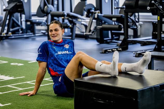 Leipzigs Giovanna Hoffmann Training RB Leipzig Women on October 31, 2025 Sports School Egidius Braun Abtnaundorf, Leipzig Training RB Leipzig Women