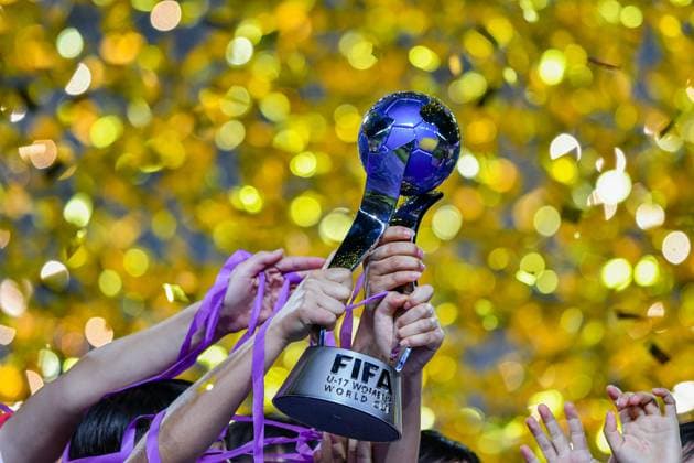 Korea DPR v Netherlands - FIFA U-17 Women s World Cup Morocco 2025 Final The winners of the FIFA U17, U 17 Women s World Cup Morocco 2025 hold the trophy during the 1st - 2nd place match between Korea DOR and the Netherlands in Rabat, Morocco, on November 8, 2025, at the Olympic Stadium. Rabat Morocco  Copyright: xAndreaxxAmatox originalFilename:amato-notitle251108_npPEk.jpg