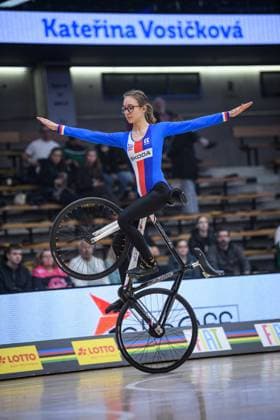 2025 UCI Indoor Cycling World Championships, indoor cycling, artistic cycling, Katerina Vosickova, on November 9, 2025, Goppingen, Germany. (CTKxPhoto JanxBrychta) CTKPhotoF202511090277501  CTKPhotoF202511090277501