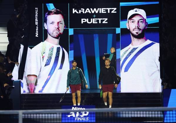 Tennis, ATP, Tennis Herren FINALS 2025 Tim Puetz, Kevin Krawietz (GER), Turin, Italy, November 9, 2025. Photo Felice Calabro  Copyright: xFelicexCalabro x xipa-agency.netx xFELICExCALABRO x IPA_Agency_IPA67737843