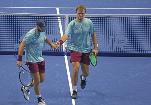 Tennis, ATP, Tennis Herren FINALS 2025 Tim Puetz, Kevin Krawietz (GER), Turin, Italy, November 9, 2025. Photo Felice Calabro  Copyright: xFelicexCalabro x xipa-agency.netx xFELICExCALABRO x IPA_Agency_IPA67737850