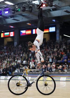 BAU 09 11 2025 Göppingen Artistic Cycling UCI Indoor Cycling World Championships 2025, Single Woman Qualification, f l Veronika Koch GER
