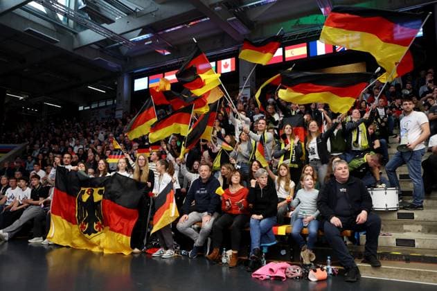 BAU 09 11 2025 Göppingen Artistic Cycling UCI Indoor Cycling World Championships 2025, Feature, German fans