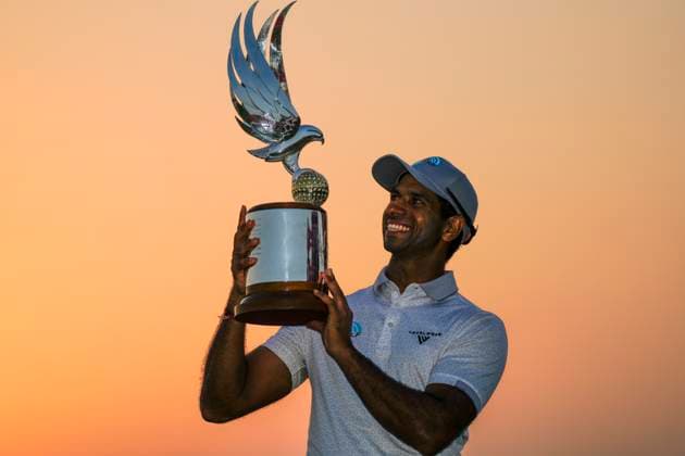 Golf, HSBC Championship in Abu Dhabi - Winner Aaron Rai