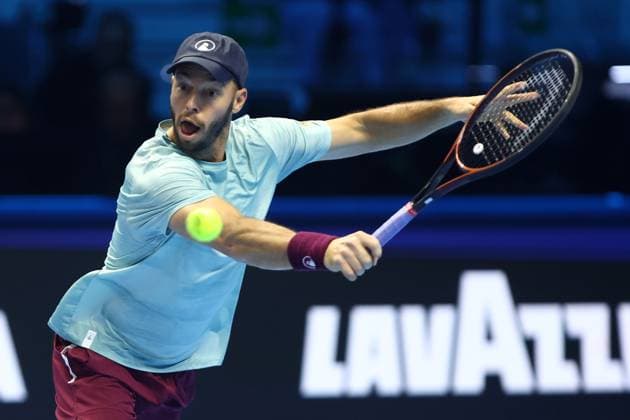 Tim Puetz (Germany) controls the ball, Day 1, Nitto ATP, Tennis Herren Finals 2025, INALPI Arena, November 9, 2025, Turin, Italy.