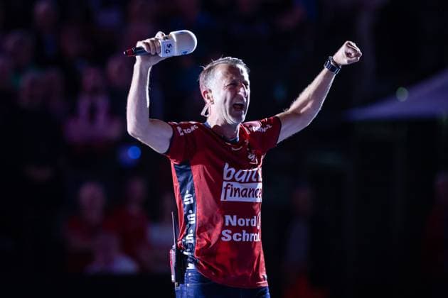 DAIKIN HBL SG Flensburg Handewitt vs Handball Sport Verein Hamburg 09 11 25 Speaker Holzi DAIKIN HBL SG Flensburg Handewitt vs Handball Sport Verein Hamburg, GP JOULE Arena on 09 11 25 Copyright: xBEAUTIFULxSPORTS MarioxM.xKobergx