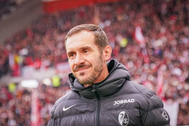 Germany Soccer Bundesliga 2025 26, 10 Matchday SC Freiburg vs FC St Pauli Europa Park Stadion Julian Schuster SC Freiburg, Coach Freiburg im Breisgau Baden Württemberg Germany Copyright: xJOERANxSTEINSIEKx