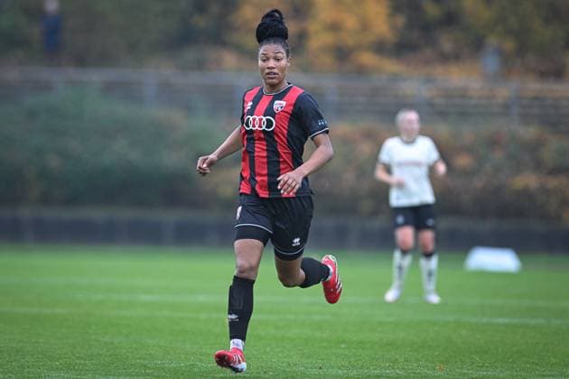 Germany, Football, 2 Womens Bundesliga, Matchday 10, 2025 2026, Borussia Mönchengladbach vs FC Ingolstadt 04, 09 11 2025, Grenzlandstadion, Mönchengladbach, Germany, Melissa Kuya Strobel FC Ingolstadt 04, 14 Copyright: xMarkusxVerwimpx